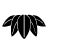 abtract shape-stylized leaves